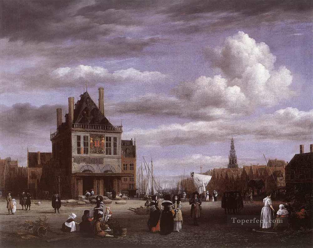 The Dam Square In Amsterdam Jacob Isaakszoon van Ruisdael Oil Paintings